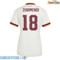 Camisa de time de futebol Espanha Martin Zubimendi #18 Replicas 2º Equipamento Feminina Mundo 2026 Manga Curta